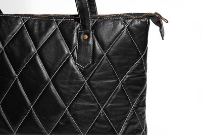 The Success Story Diamond Leather Tote