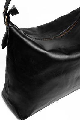 Urban Professional Leather Hobo Bag (Black)