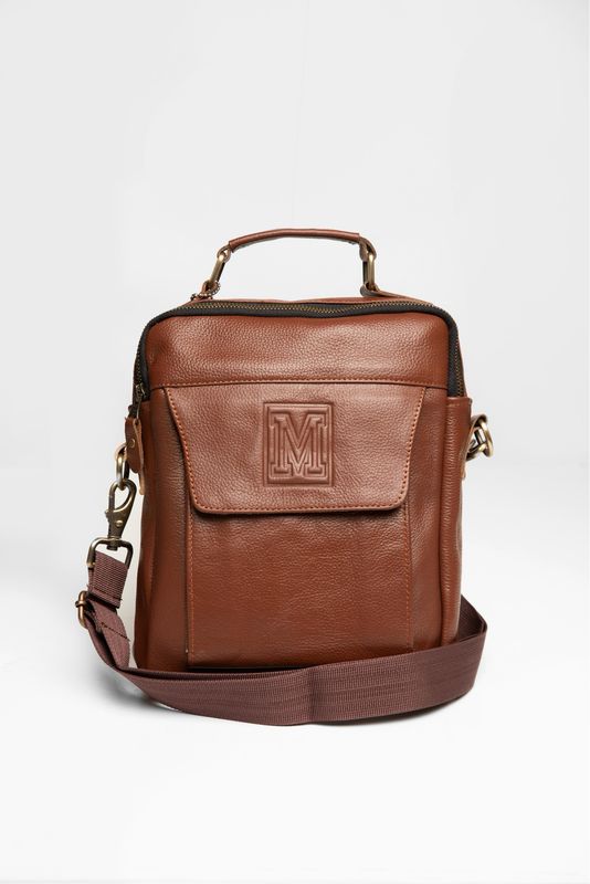 THE PARK SLOPE PRESTIGE - Dual-Compartment Crossbody (Brown)