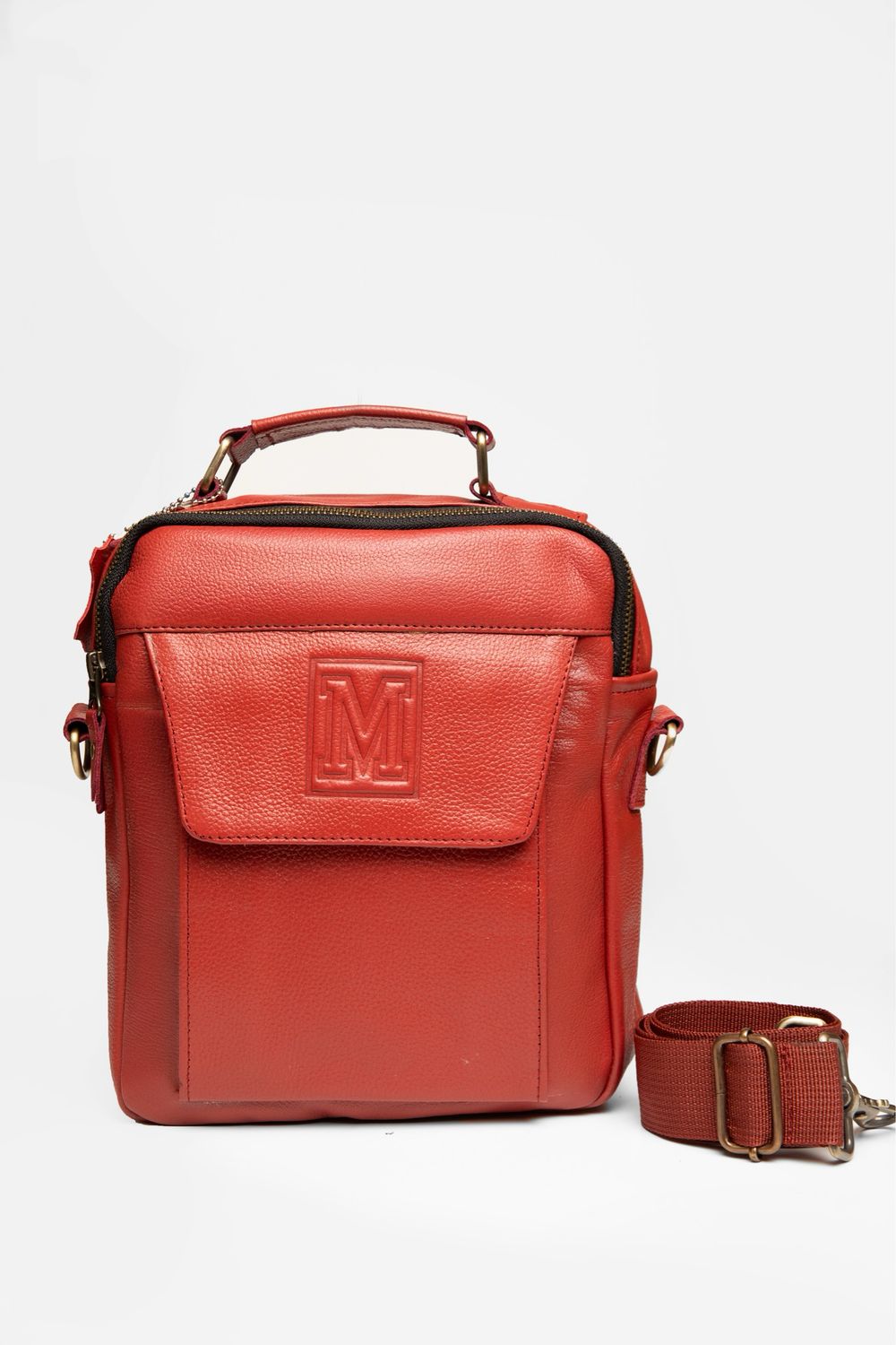 THE BROOKLYN HEIGHTS BARON - Dual-Compartment Crossbody - The Elite (Mahogany)