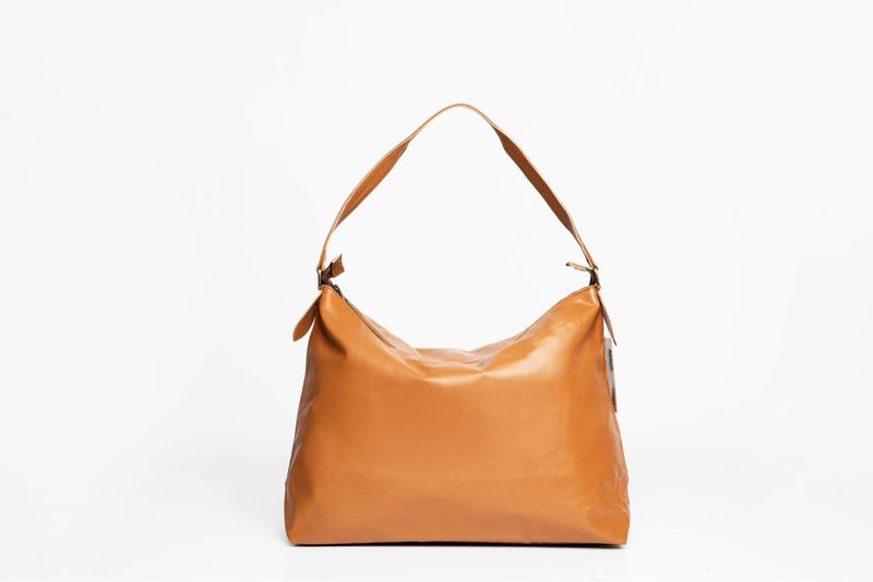 Urban Professional Leather Hobo Bag (Carmel)
