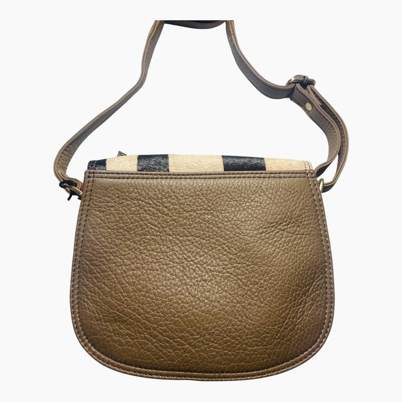 Soruka Leather Crossbody Purse - Blue and Orange