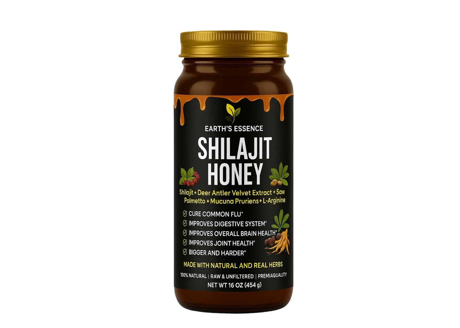 Shilajit Honey (16 oz / 454 g) — Men’s Vitality + Performance Blend Shilajit Honey (16 oz / 454 g) — Men’s Vitality + Performance Blend