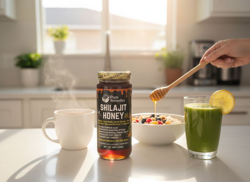 ​Shilajit Honey (16 oz / 454 g) — Men’s Vitality + Performance Blend