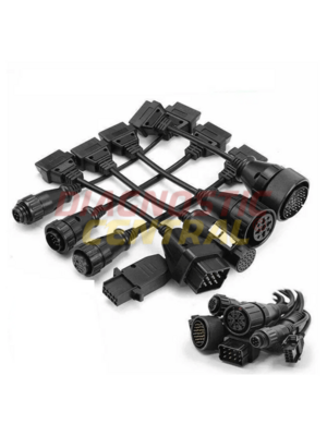 8 Truck & Trailer 16 Pin OBD2 Connector Adapter Cable Leads