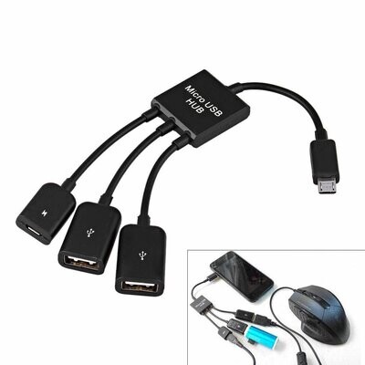 Premium OTG 3in1 Set USB Connection Kit Adapter Cable