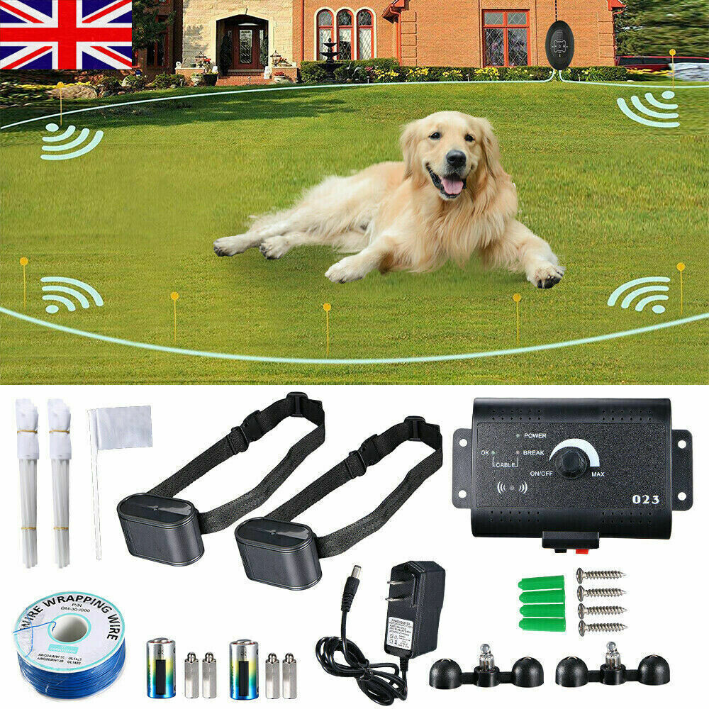 Hidden Dog Pet Containment System Electric Shock Boundary Control Fence Collar