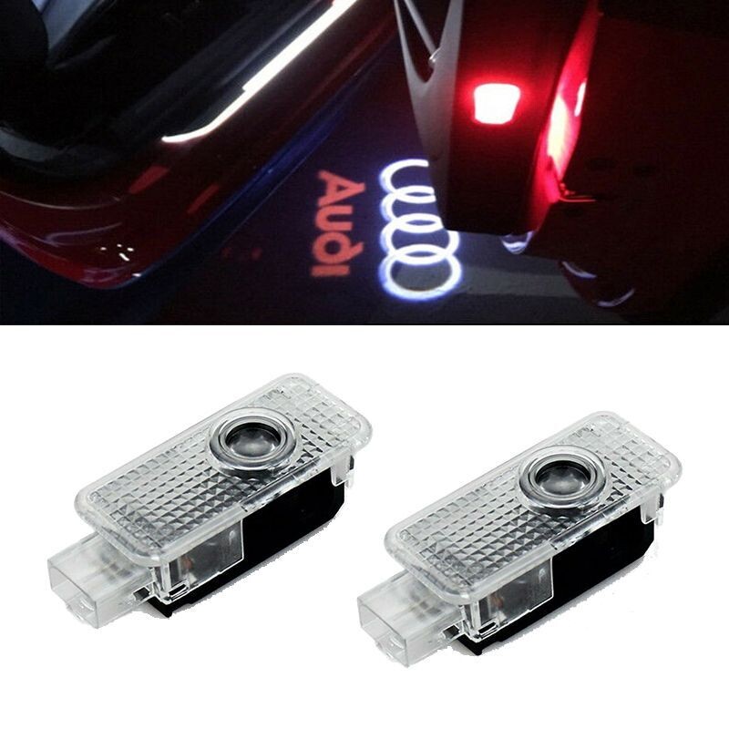 For Audi A4 S4 RS4 LED Door Logo Projector Lights