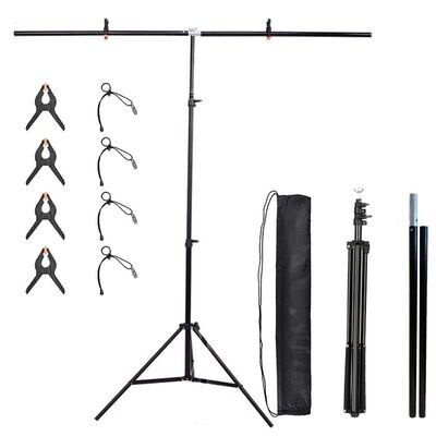 1.5X2M Adjustable Photography Background Support Stand Backdrop Crossbars Kit UK
