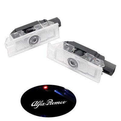 2x LED Door Laser Projector Logo Shadow Puddle Courtesy Lights for Alfa Romeo