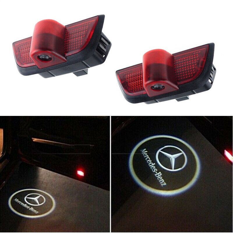 2 LED HD Door Welcome Courtesy Ghost Shadow Lights For Mercedes-Benz CLS  2011-17