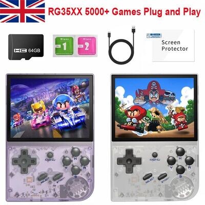 Retro Handheld Video Game Console 3.5 Inch IPS Linux 64G 5000+ Games 2023
