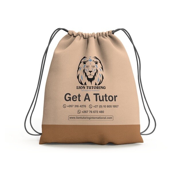 Lion Drawstring Bag