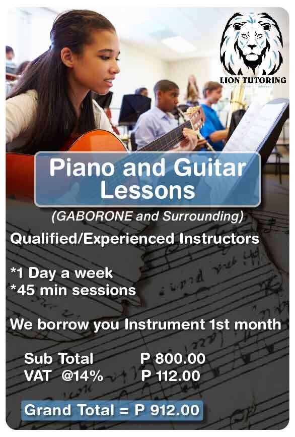 ​Piano and Guitar Lessons