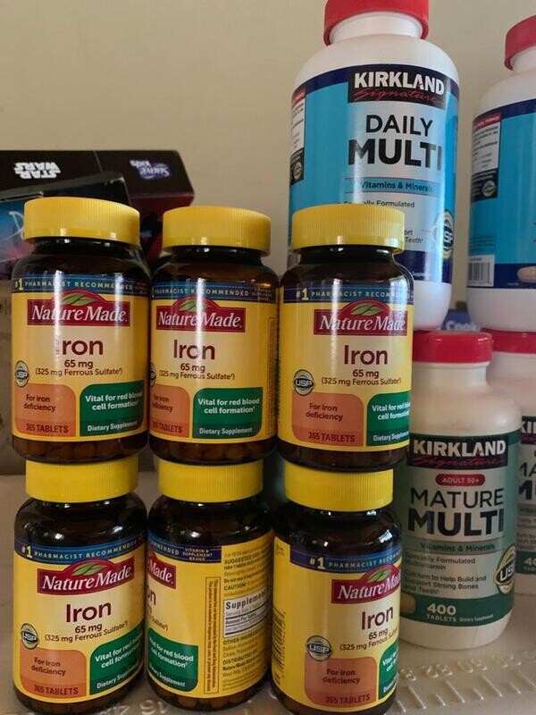 Brand: Natural Made Iron. 65mg