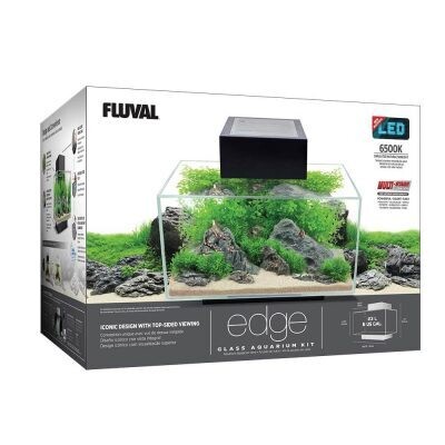 Fluval Edge Aquarium Kit Gloss Black 6 Gal