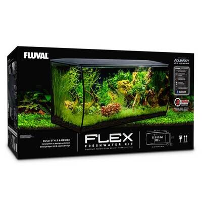 Fluval Flex  Freshwater Kit Aquarium Black 32.5Gal