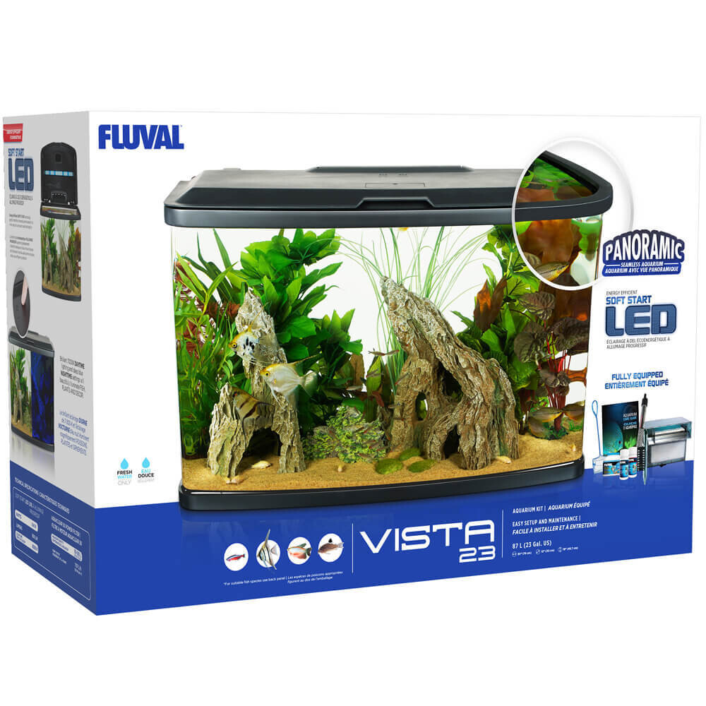 Fluval Vista Aquarium Kit, 23 US Gal Black