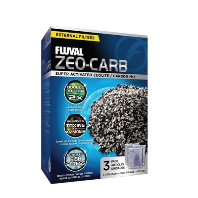 Fluval Zeo-Carb, 3 x 150 g (5.29 oz)