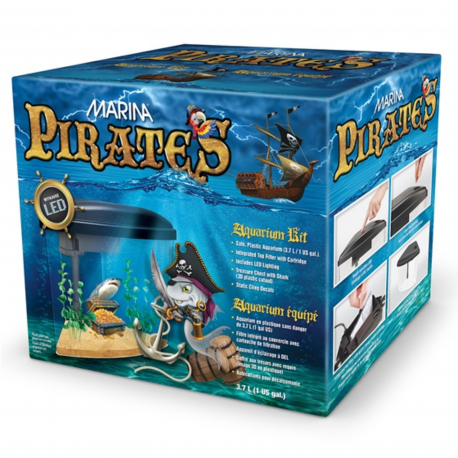 Marina Pirates Aquarium Kit 1Gal