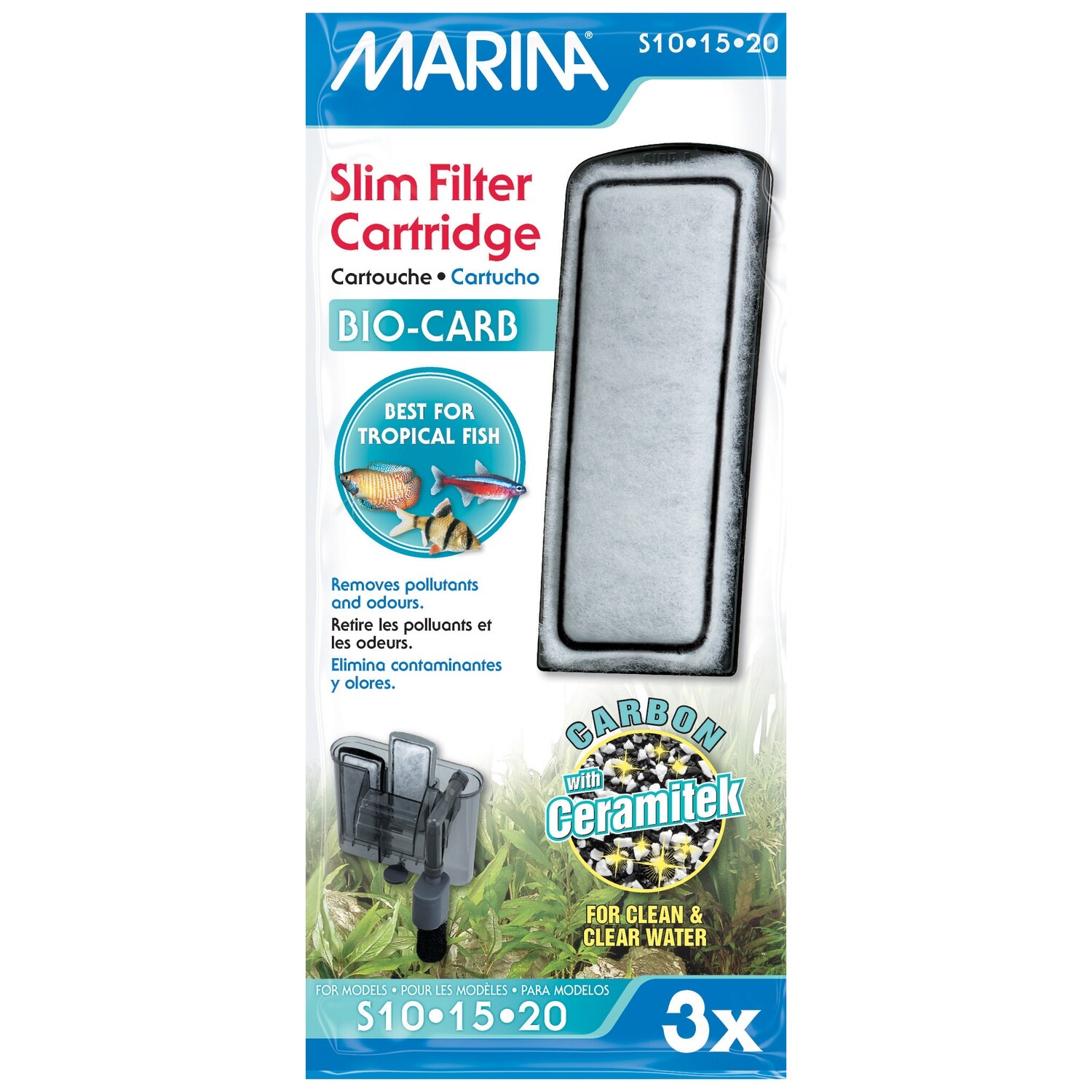 Marina Slim Filter Cartridge Bio Carb