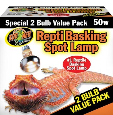 Zoo Med Repti Basking Spot Lamp (2 Bulb) 50W