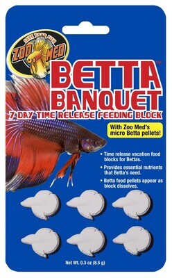 Zoo Med Betta Banquet Block 6 per card