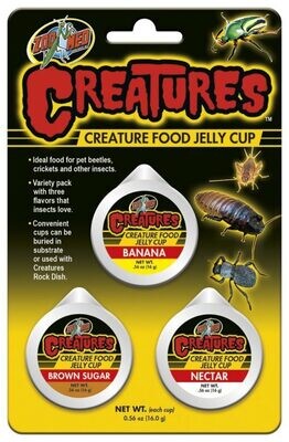 Zoo Med Creatures Food Jelly Cup 3 Cups