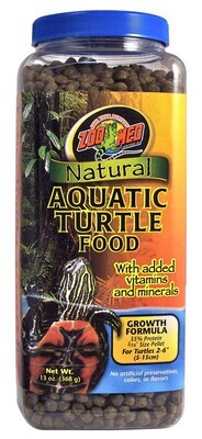 Zoo Med Natural Aquatic Turtle Food Growth Formula 13oz