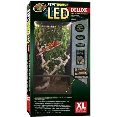 Zoo Med ReptiBreeze LED Deluxe Open Air XL 24x24x48