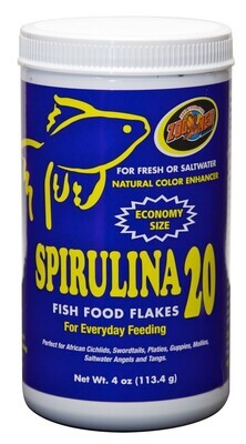 Zoo Med Spirulina 20 Flakes Bottle 4oz
