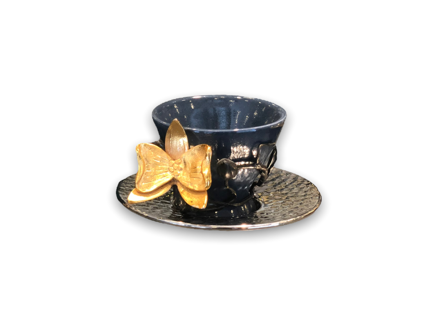 Butterflay Decor Coffee Copper Cups Set