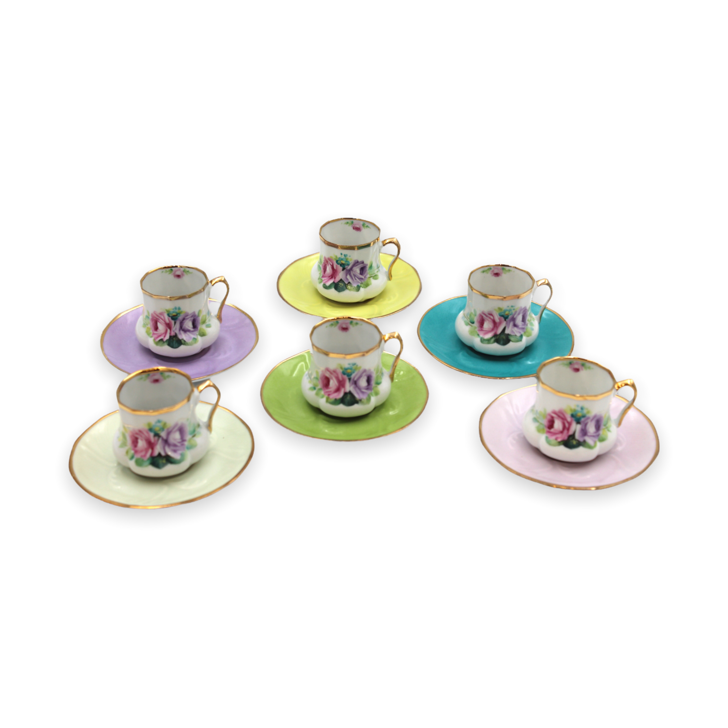 Riva Handmade Porcelain Coffee Cups Set