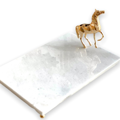 Stand Horse Marble Tray