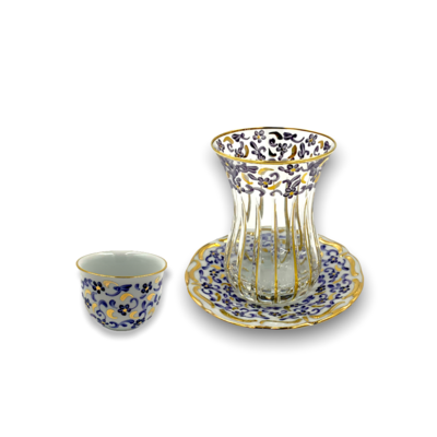 Zulfa Handcrafted Tea-Gawa Porcelain Cups Set