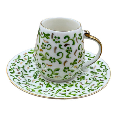 Nazli Handmade Porcelain Coffee Cups Set