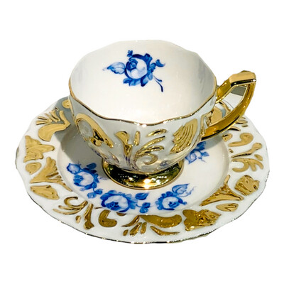 Mihraban Handmade Porcelain Coffee Cups Set - A touch of elegance to your morning ritual