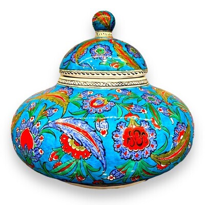 QUARTZ Jar İznik Floral  Pattern décor 