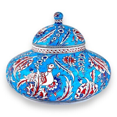 QUARTZ Jar Phoenix pattern décor 