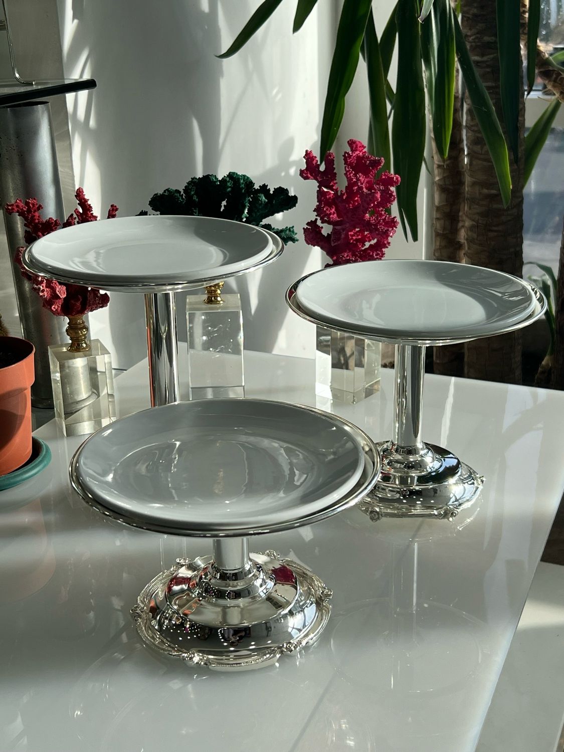 Set of chocolate stands