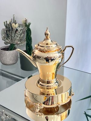 Luxury Gold-Plated Copper Teapot 