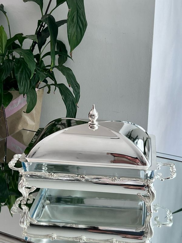 Luxury Rectangular Serving Dish with Cover
