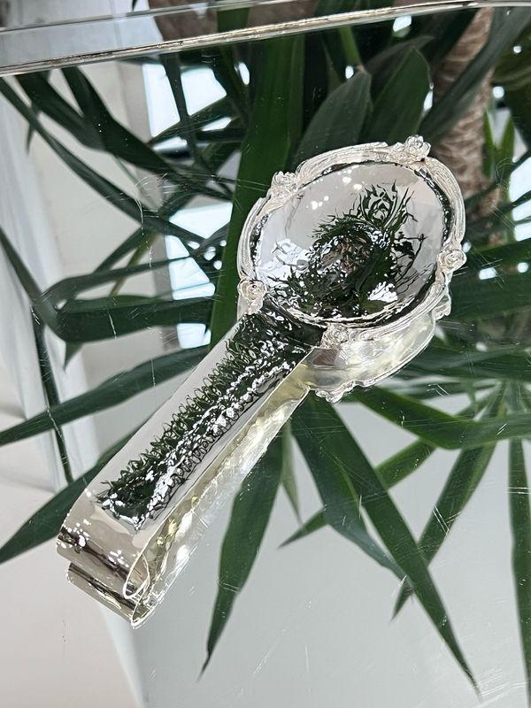 Elegant Silver-Plated Buffet Spoon Rest
