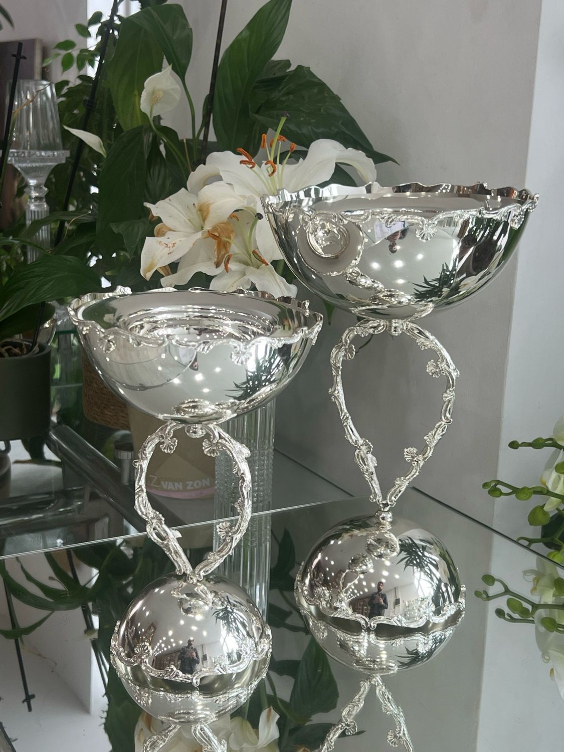 Elegant Silver-Finish Incense Burner – istiridye Model