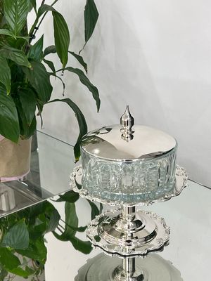 Glass Serving Stand with Lid – Istiridye Model