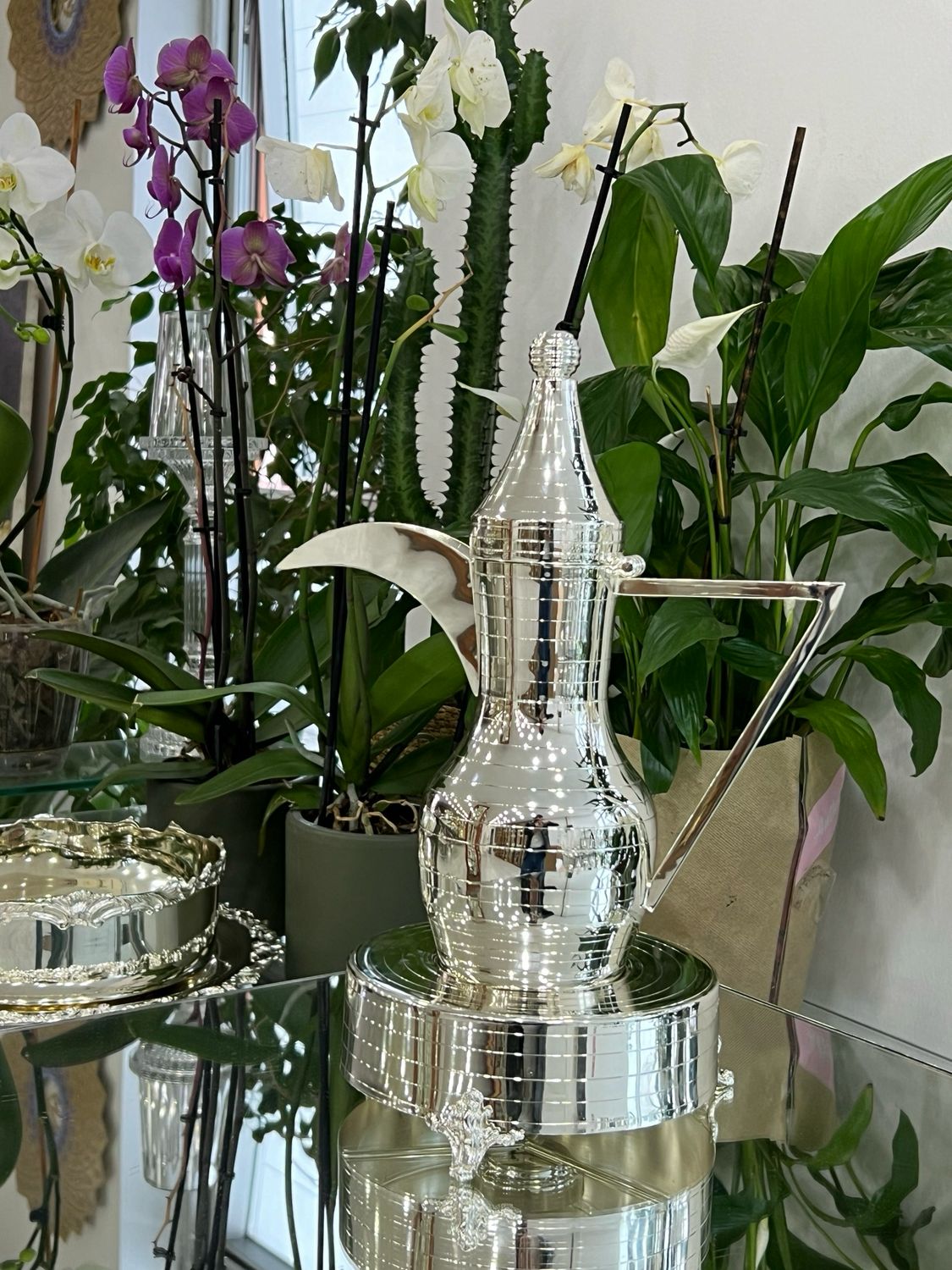  Arabic Coffee Pot with Candle Warmer 
