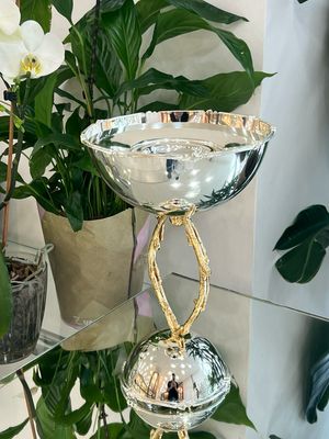 Silver &amp; Gold-Plated Incense Burner – Mix Design