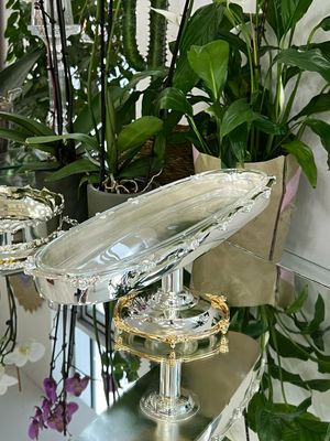 Oval Serving Dish with Pedestal – 40 cm
