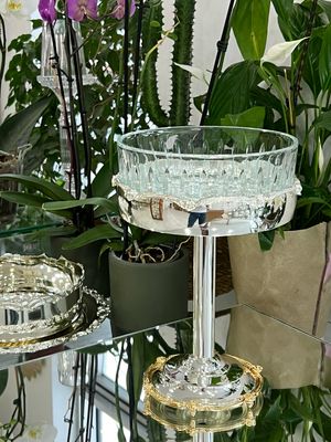 Glass Serving Bowl with Pedestal Base – 19 cm