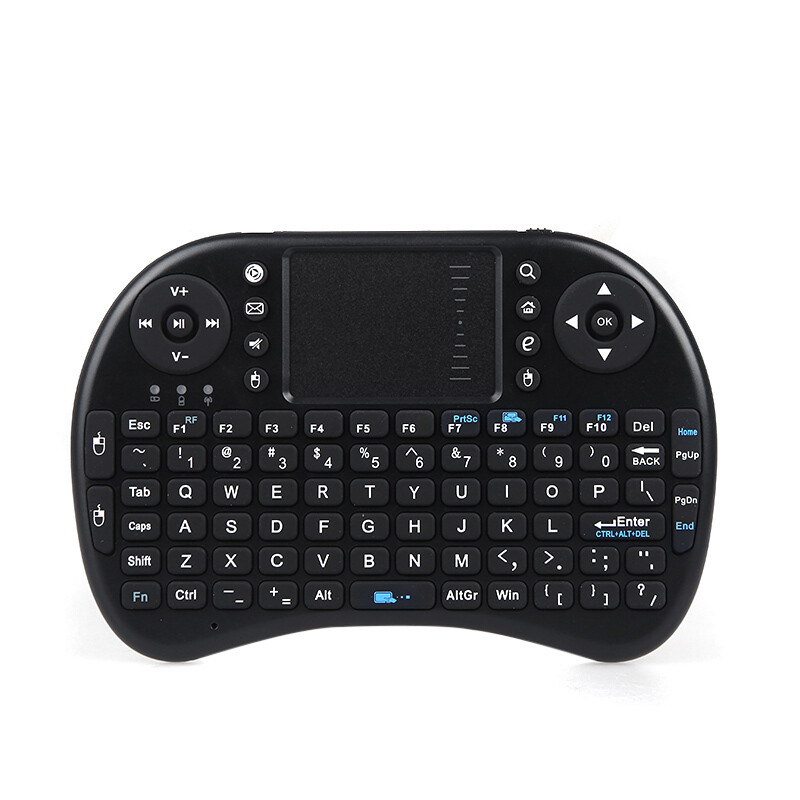 Wireless  Mini QWERTY Keyboard Mouse Touchpad Android TV Box HTPC Black